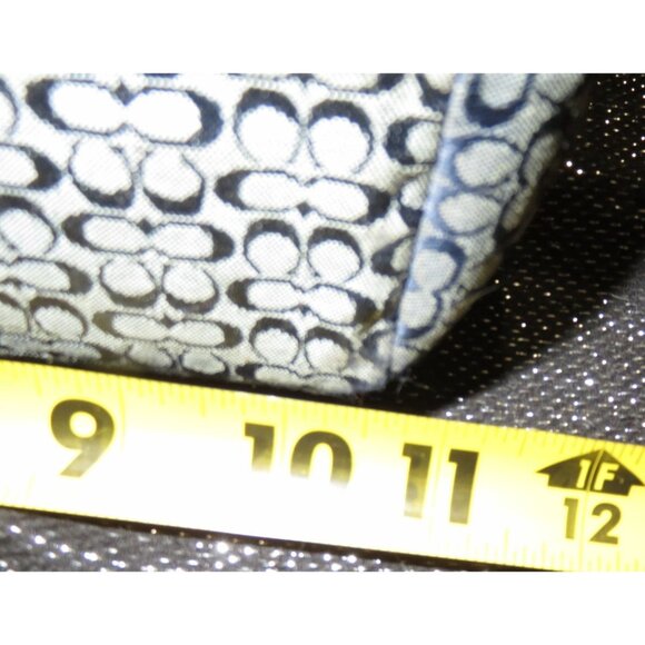 Coach Soho Blue & Grey Denim Canvas Signature C Jacquard Satchel 2008 F12310 - Picture 11 of 12